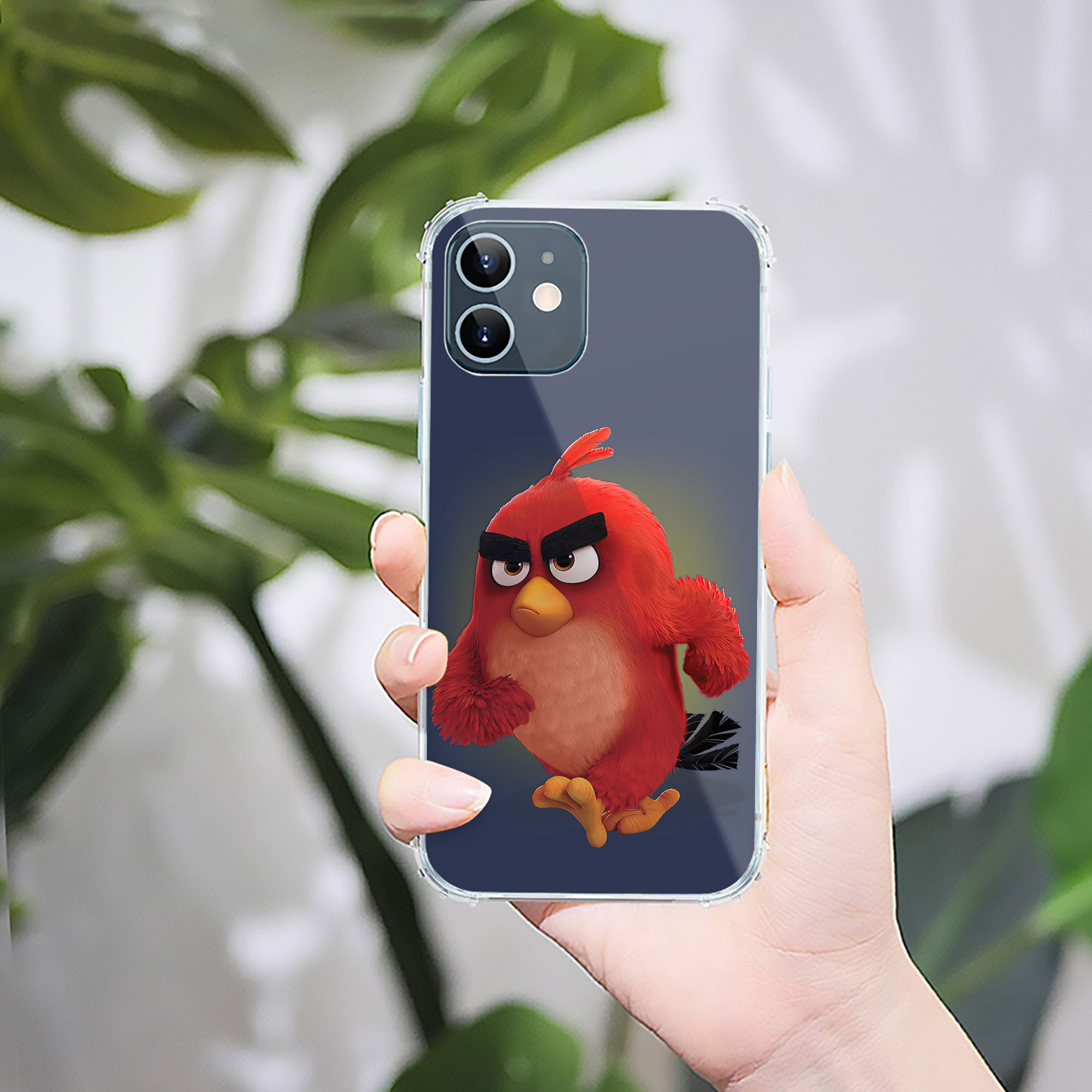（画像用） Angry Birds アングリーバード 【iPhone 12シリーズ対応】透明スマホケース（クリアソフトケース）